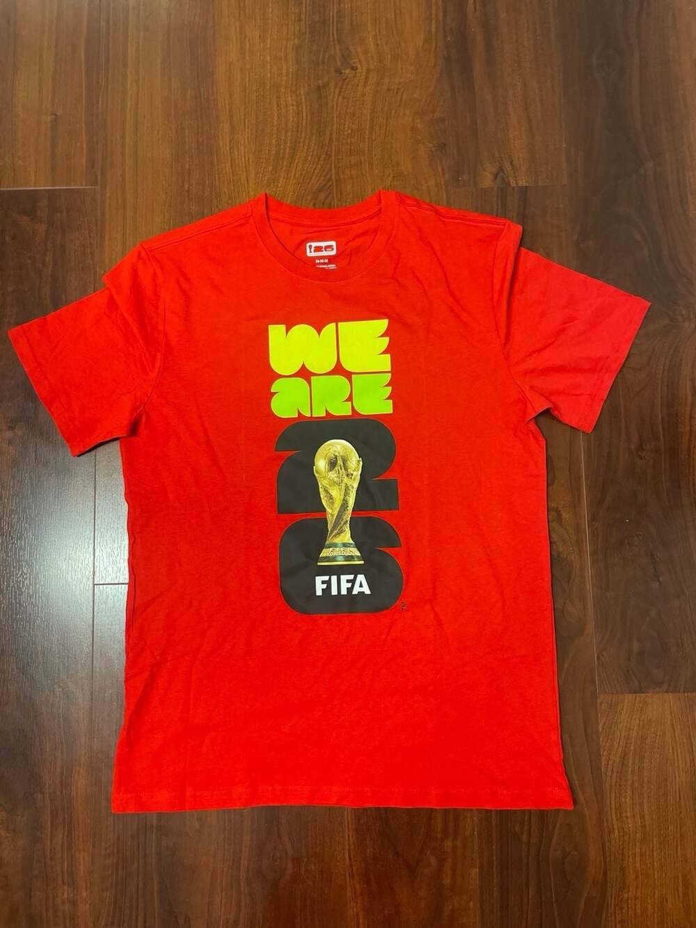 FIFA World Cup 2026 We Are 26 Red Trophy Graphic T-Shirt